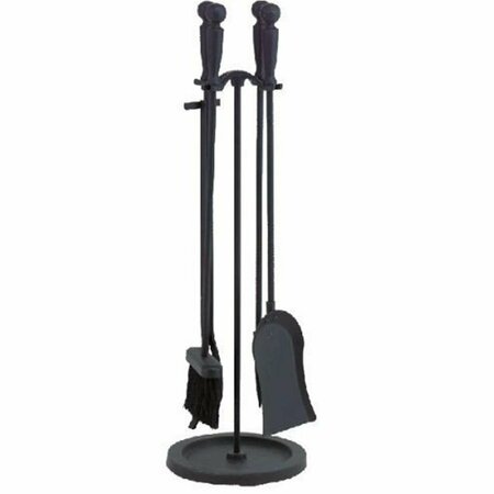 DAGAN Fireplace Tool Set, Black - 5 Piece 5818